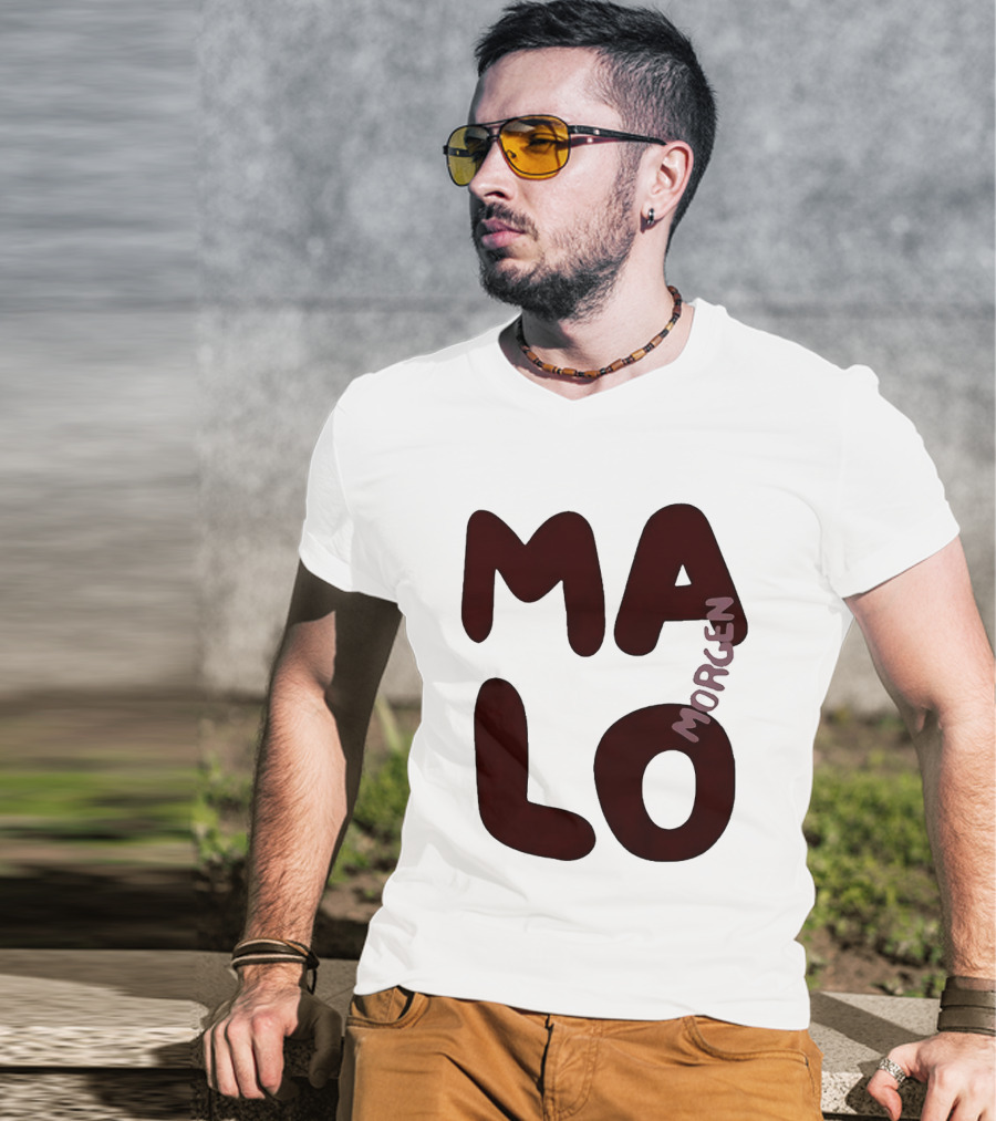 Malo Morgen Balkan Textual T-Shirt