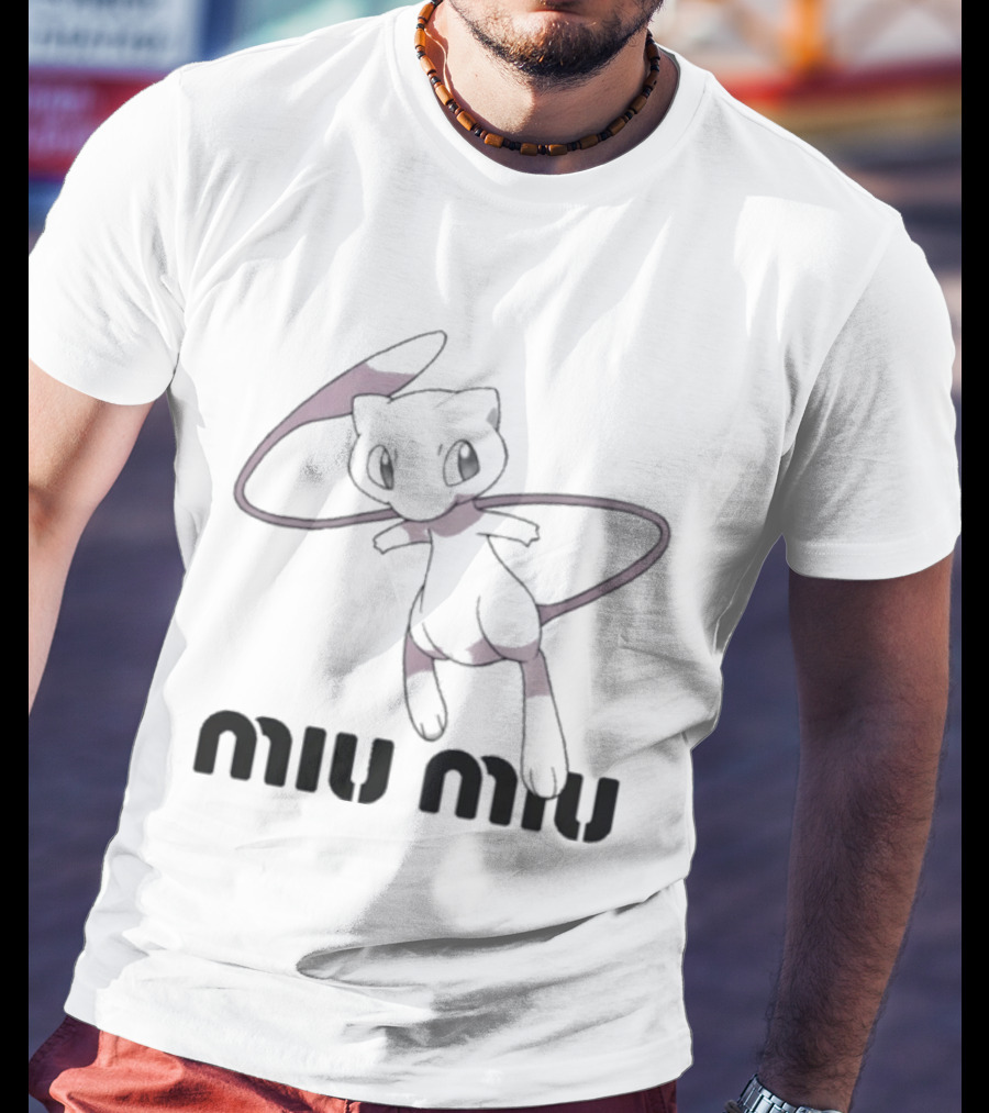 Miu Miu Pokemon Mew Anime Collaboration T-Shirt