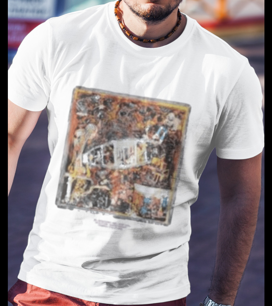 Pompeii Utility Sculpture Vibrant Roman Mosaic T-Shirt