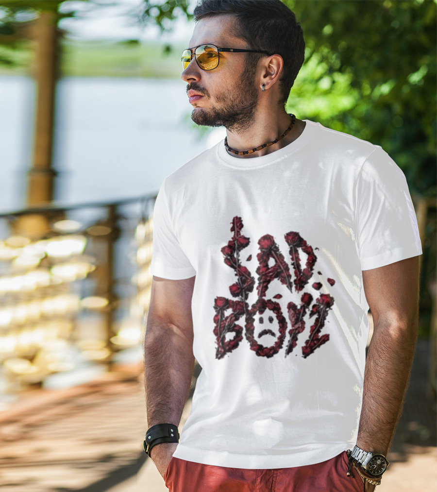 Sad Boyz Rose Petals Face T-Shirt
