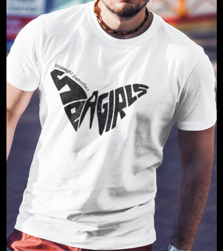 Sea Girls Butterfly White Winged T-Shirt