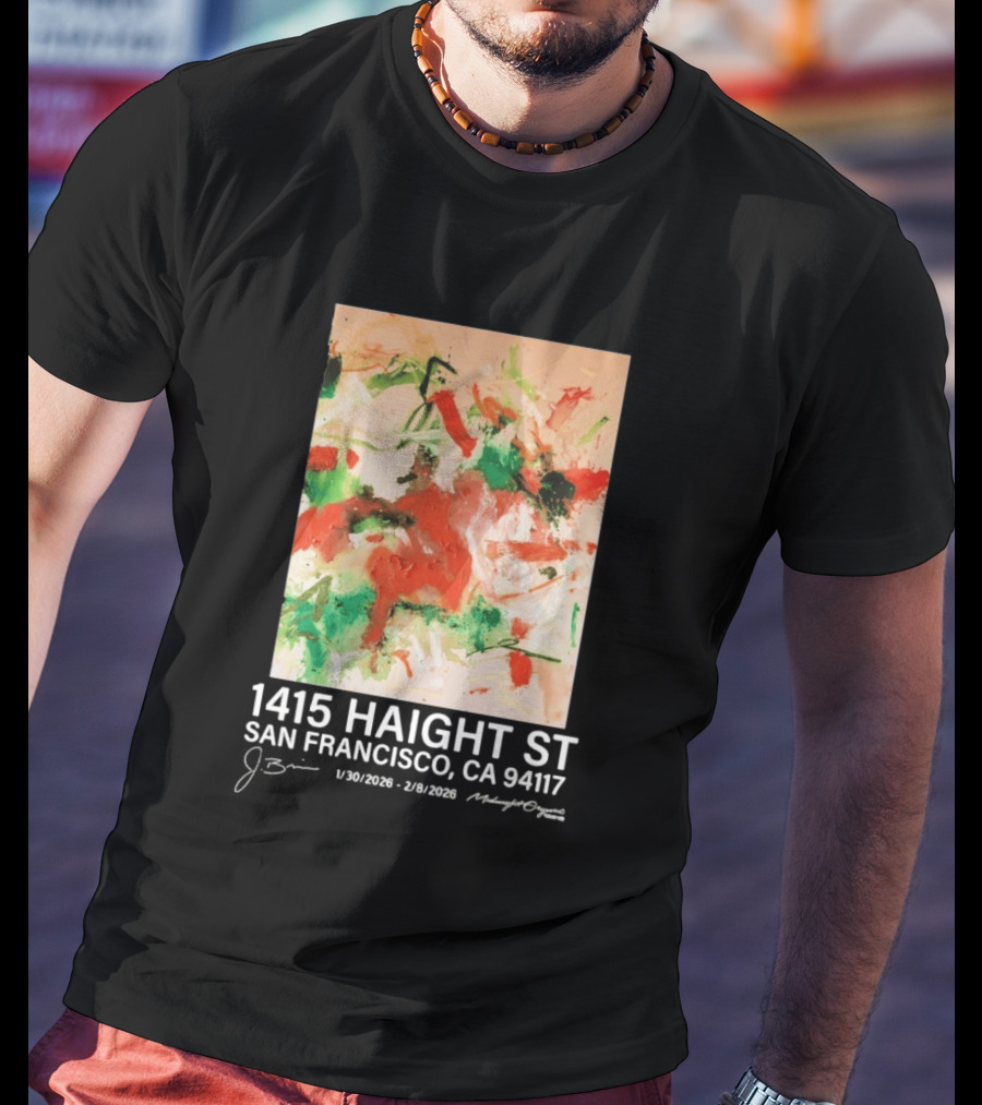 Midnight Organic J. Brian 1415 Haight St San Francisco CA 94117 T-Shirt