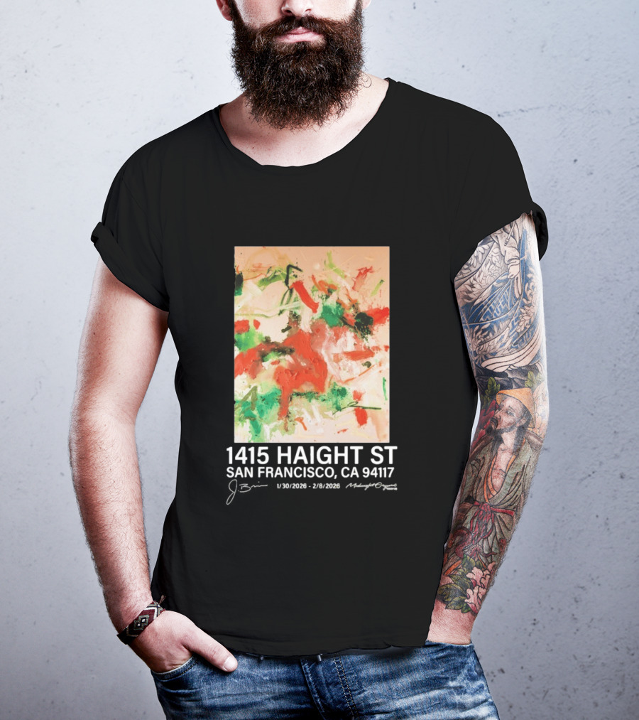 Midnight Organic J. Brian 1415 Haight St San Francisco CA 94117 T-Shirt