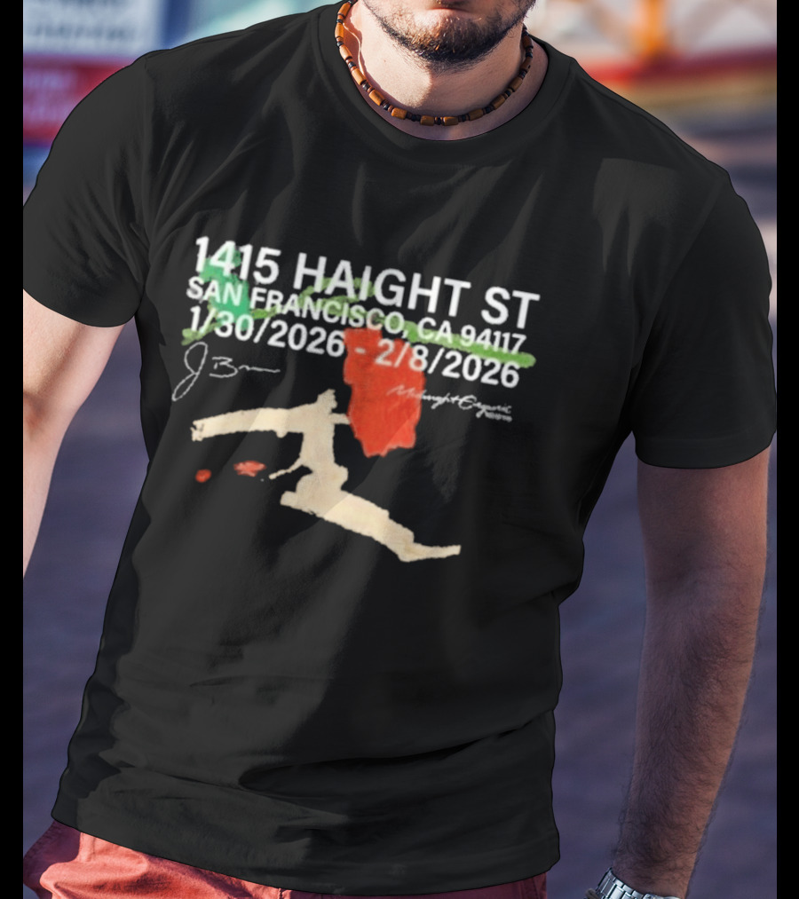 1415 Haight St San Francisco J. Brian Midnight Organic 1/30/2026 2/8/2026 T-Shirt