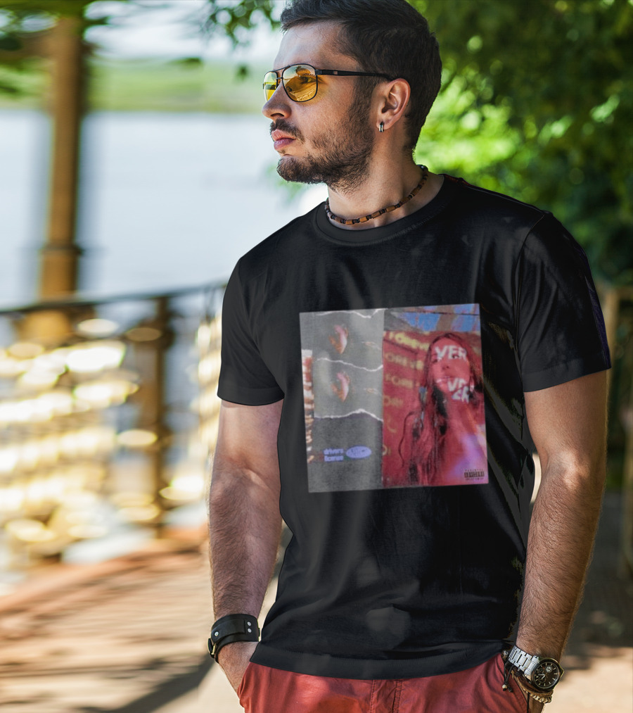 Drivers License Olivia Rodrigo Album Cover T-Shirt