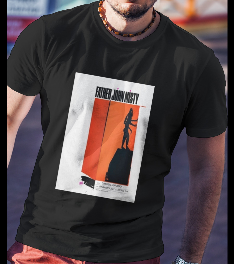 Father John Misty Seattle April 3 4 2026 Featuring Damien Jurado At Paramount Theater T-Shirt