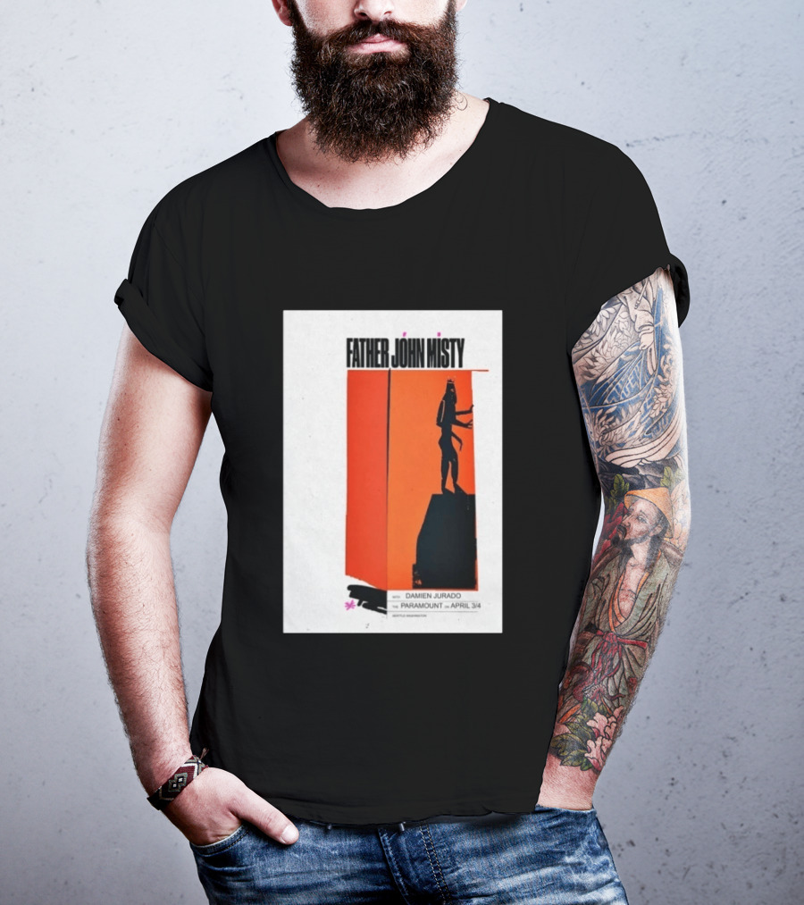 Father John Misty Seattle April 3 4 2026 Featuring Damien Jurado At Paramount Theater T-Shirt