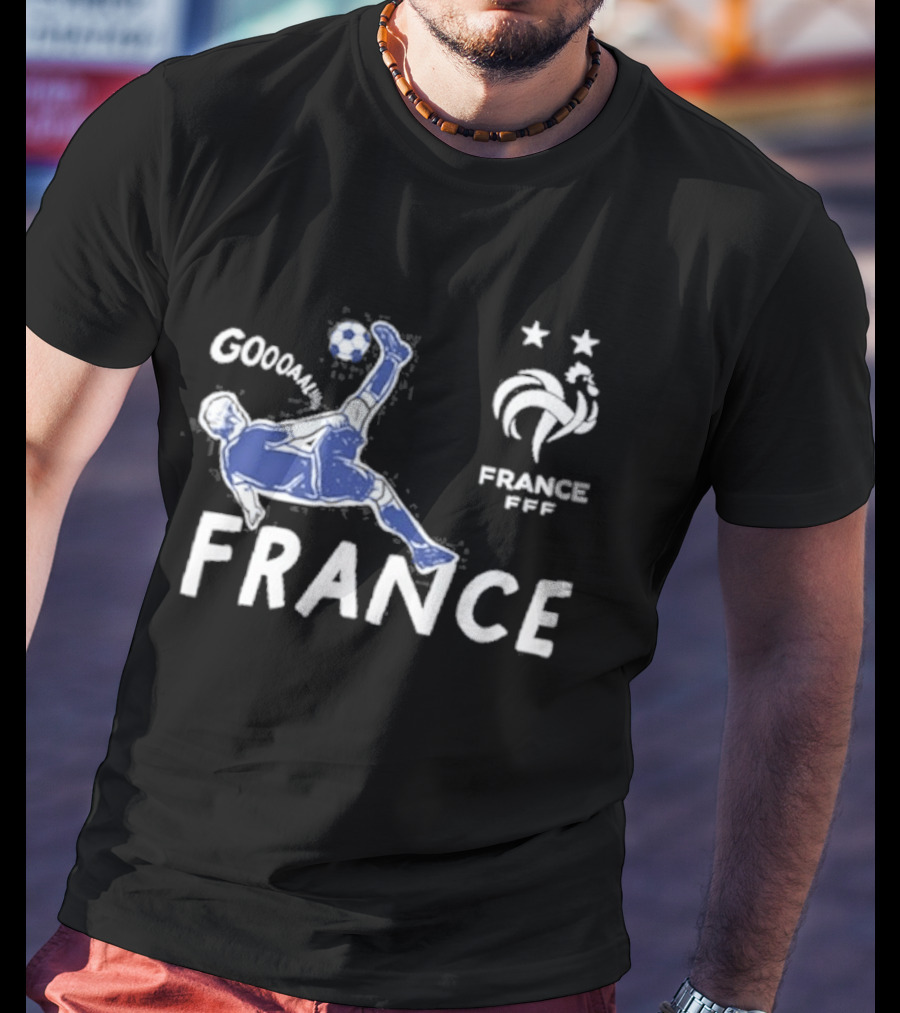 FRANCE National Team FFF Goool Soccer Star Navy T-Shirt