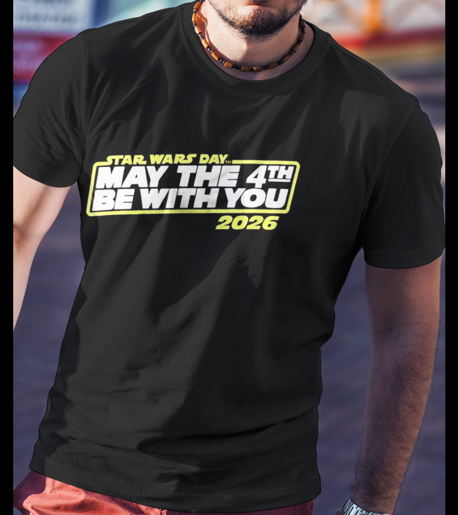 Star Wars Day 2026 May The 4th Be With You Yellow T-Shirt