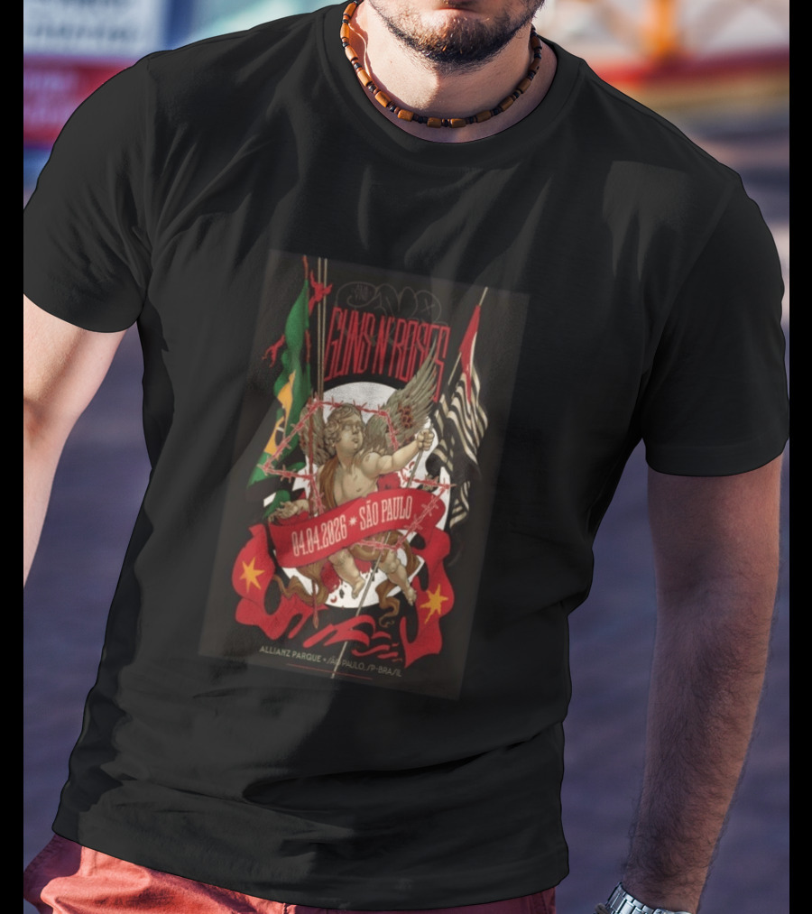 Guns N' Roses São Paulo April 4 2026 Allianz Parque Concert T-Shirt
