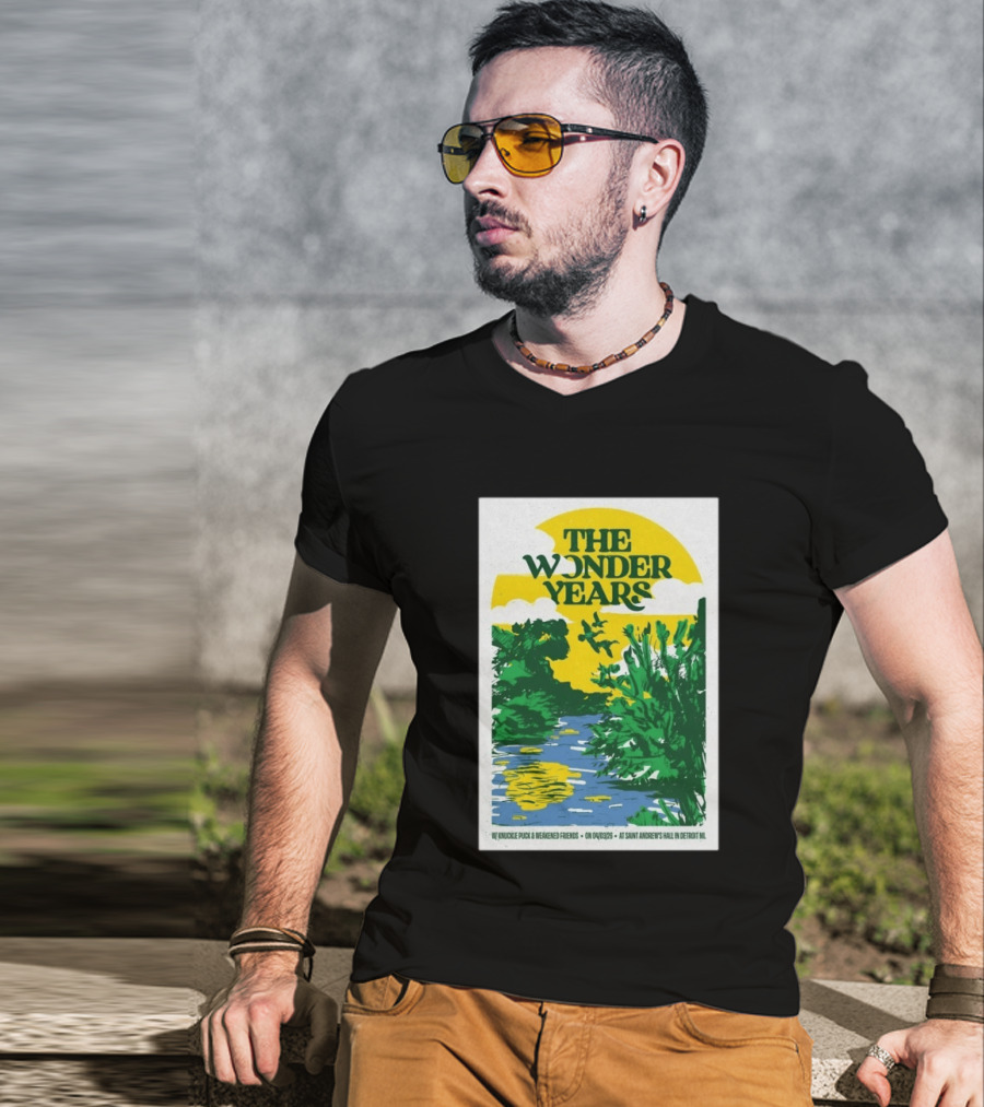 The Wonder Years St Andrew's Hall Detroit Michigan April 3 2026 Knuckle Puck Weakened Friends T-Shirt