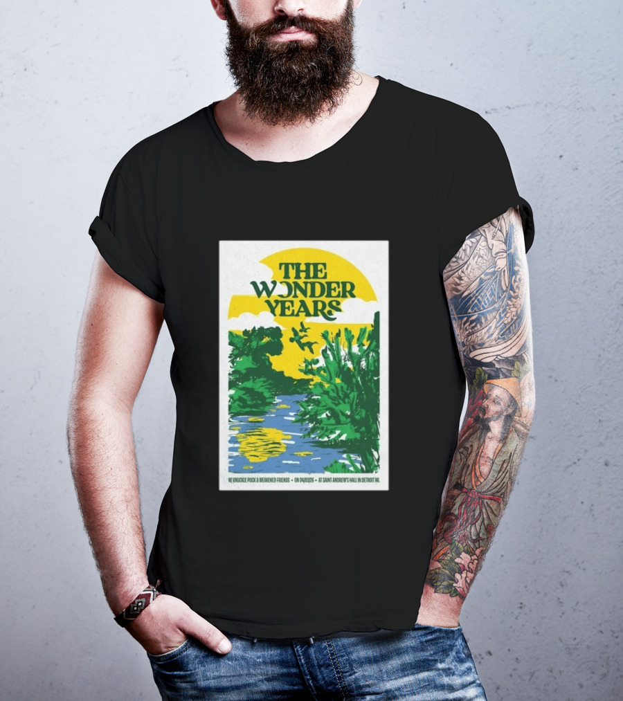 The Wonder Years St Andrew's Hall Detroit Michigan April 3 2026 Knuckle Puck Weakened Friends T-Shirt