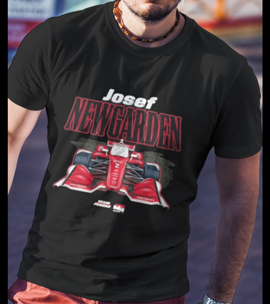 Josef Newgarden IndyCar Verizon Team Penske Racing Car Number 2 T-Shirt