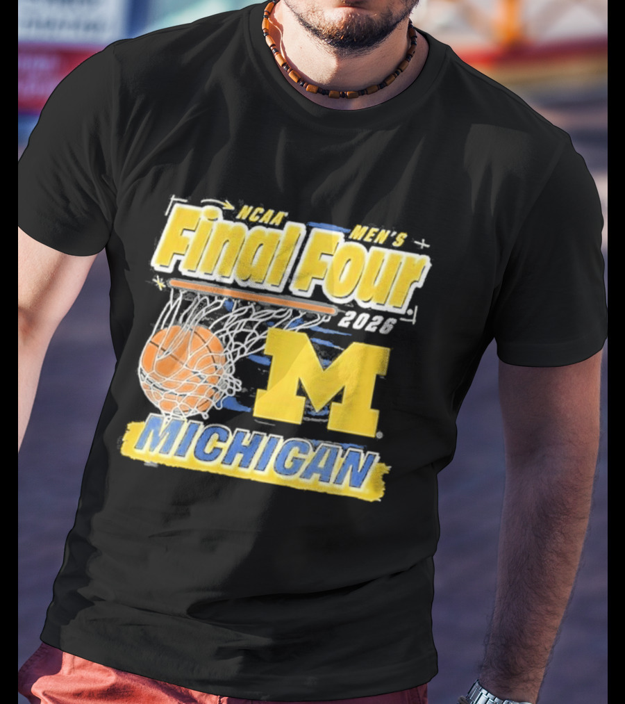 NCAA Men's Final Four 2026 Michigan Basketball M T-Shirt