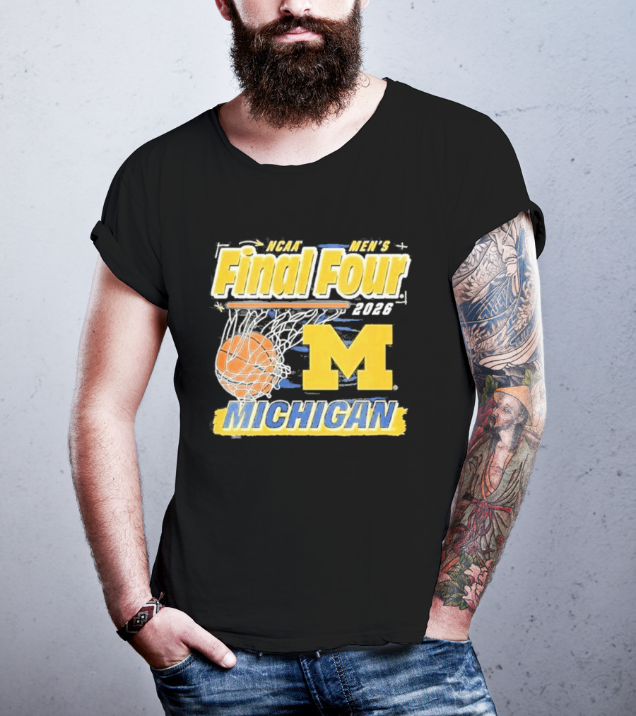 NCAA Men's Final Four 2026 Michigan Basketball M T-Shirt