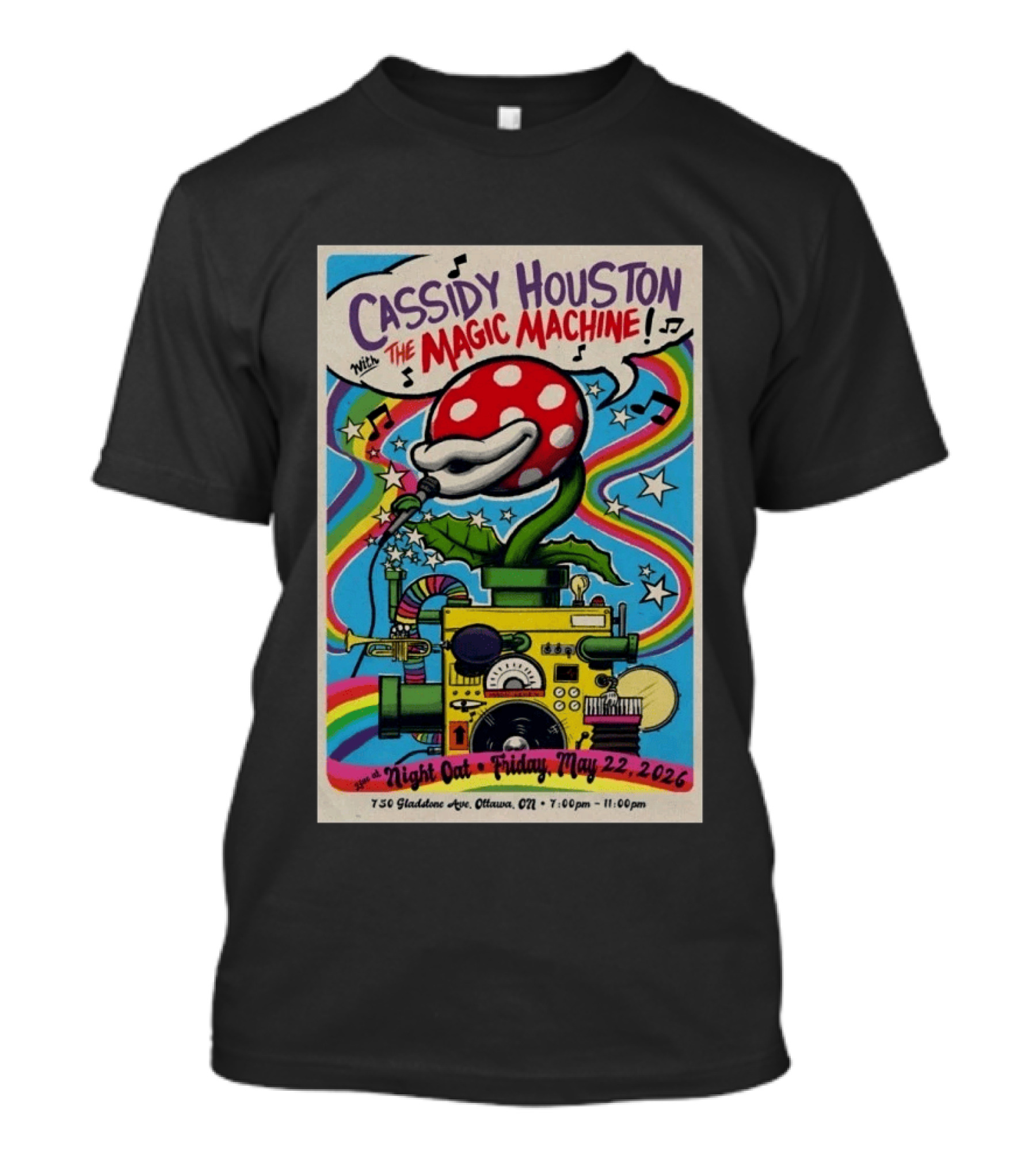 Cassidy Houston With The Magic Machine Night Oat Ottawa May 22 2026 T-Shirt