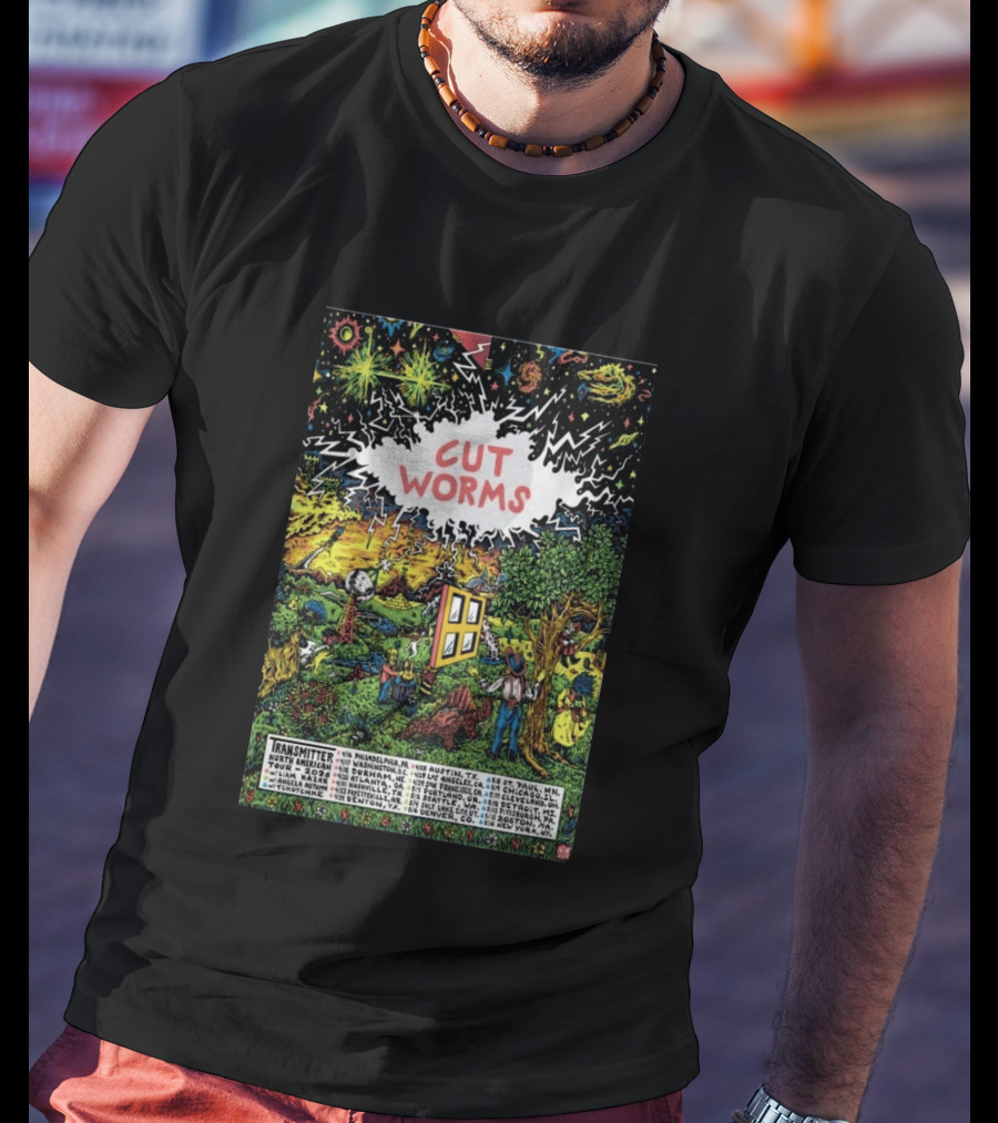 Cut Worms Transmitter North American 2026 Tour Philadelphia Austin Los Angeles New York T-Shirt