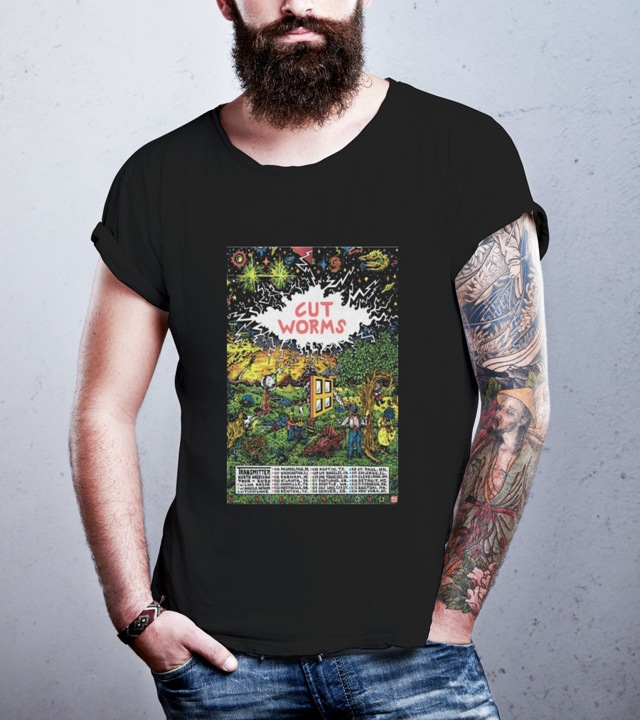Cut Worms Transmitter North American 2026 Tour Philadelphia Austin Los Angeles New York T-Shirt
