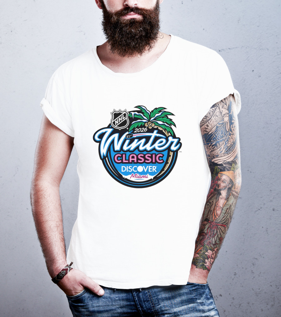 2026 NHL Winter Classic Discover Miami Palm Tree T-Shirt