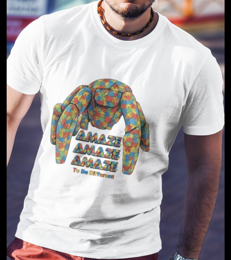 Amaze Amaze Amaze Rocky Autism Awareness To Be Different T-Shirt