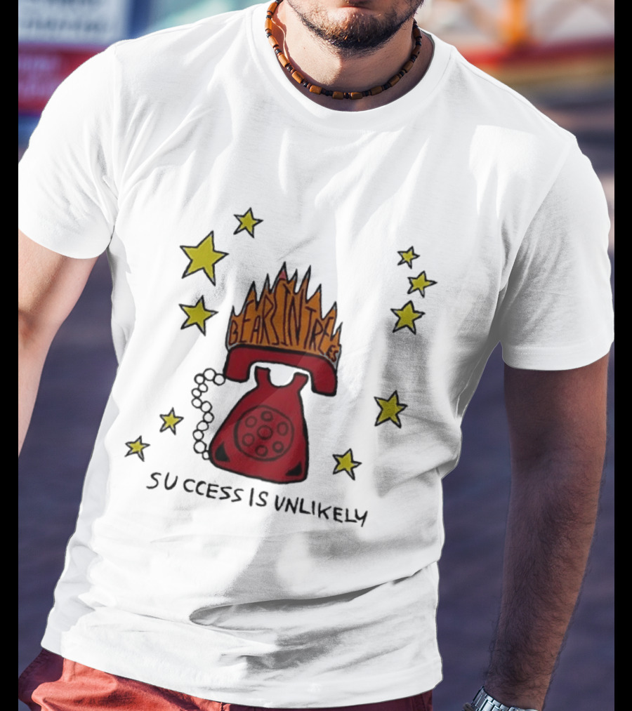 Bears In Trees Success Is Unlikely Burning Phone Starry Sky T-Shirt