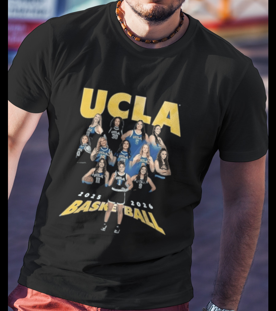 UCLA Bruins Youth Blue Basketball Team Fashion Player 2025 2026 T-Shirt