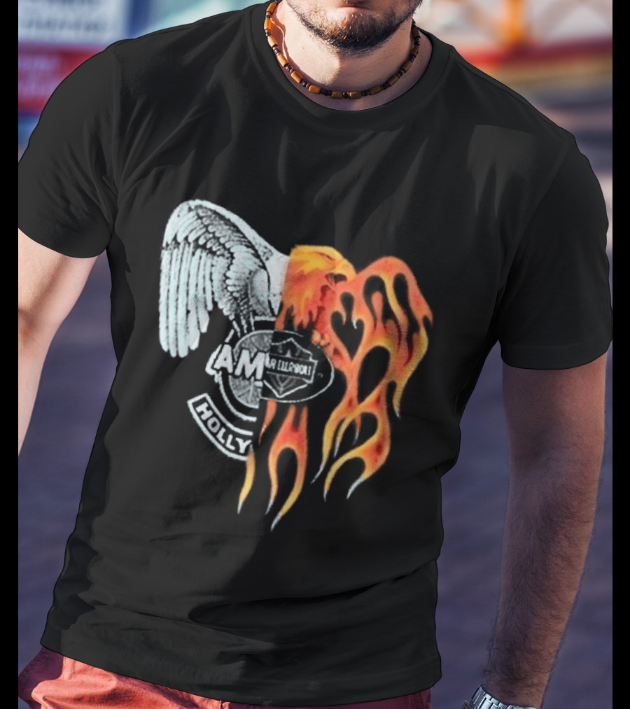 Louis Tomlinson HDWGH Tour Prague Amiri Spliced Angel Flames 2026 T-Shirt