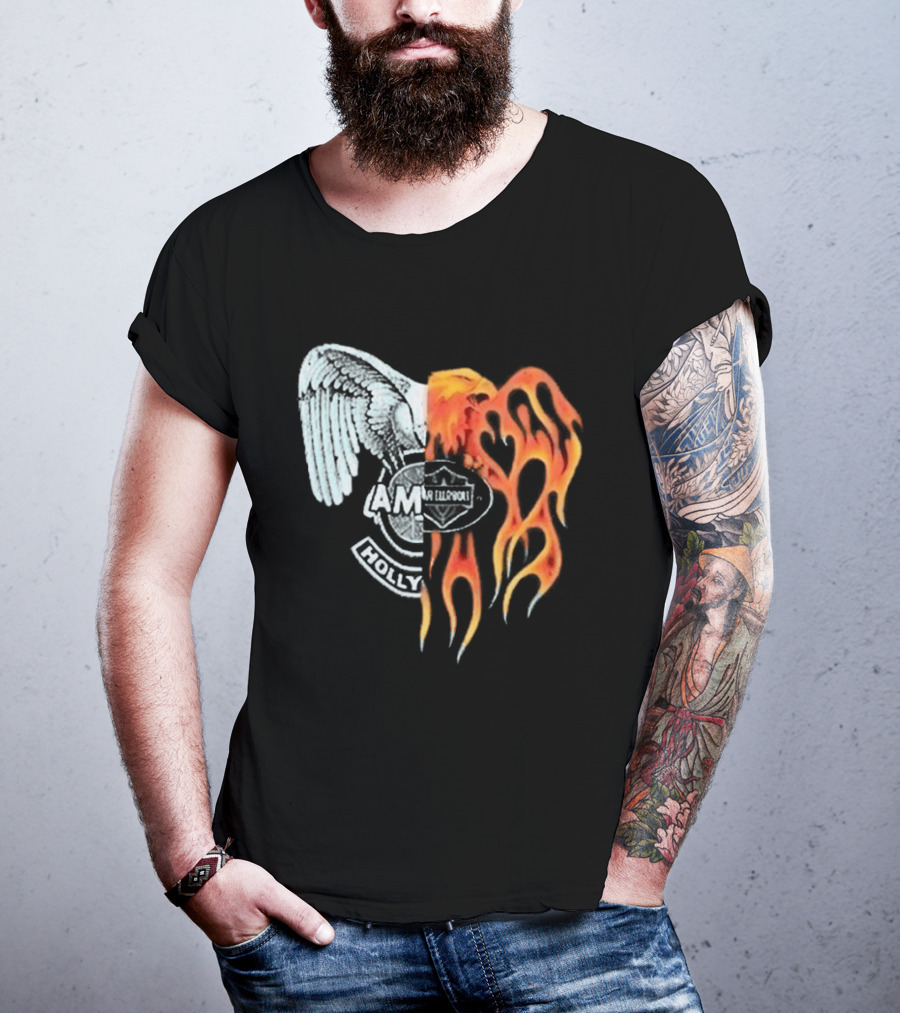 Louis Tomlinson HDWGH Tour Prague Amiri Spliced Angel Flames 2026 T-Shirt