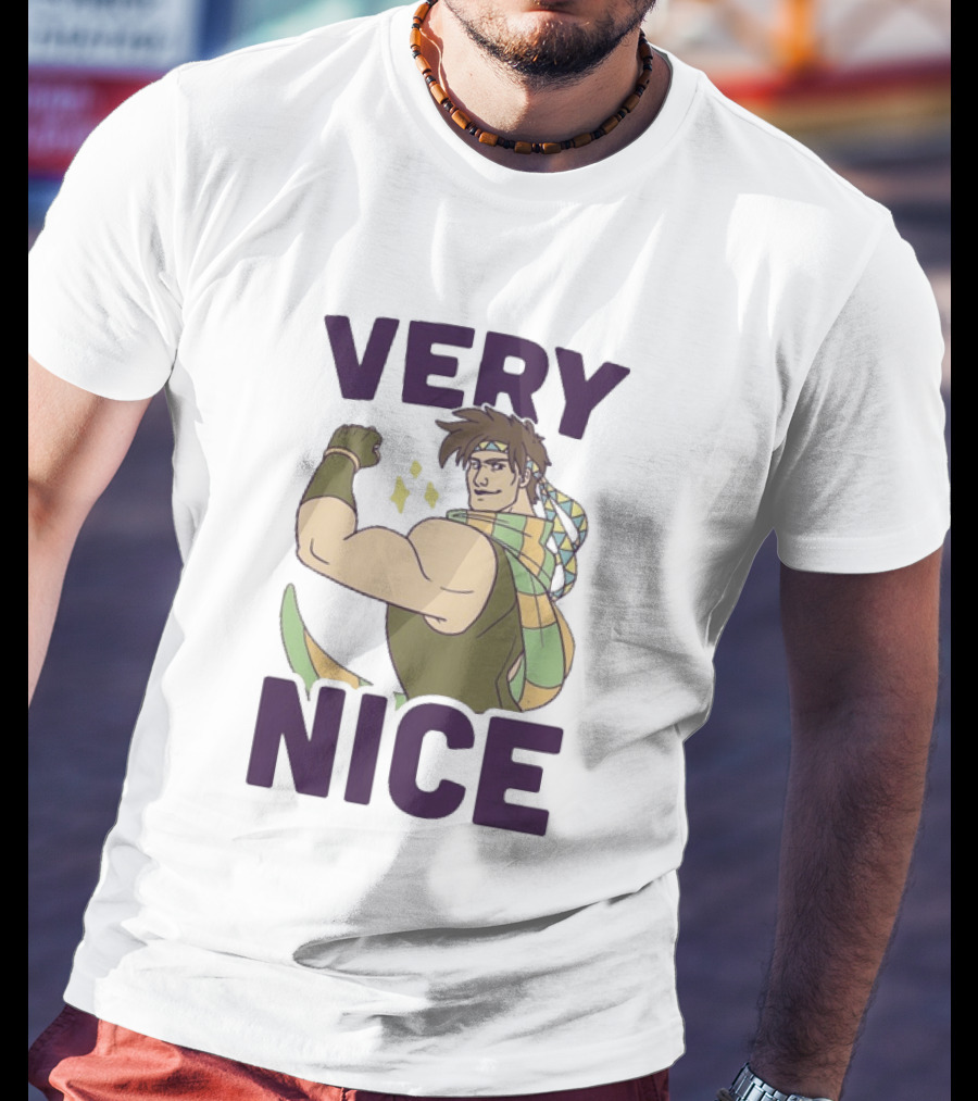 JoJo Very Nice Flex Pose Scarf Muscle T-Shirt