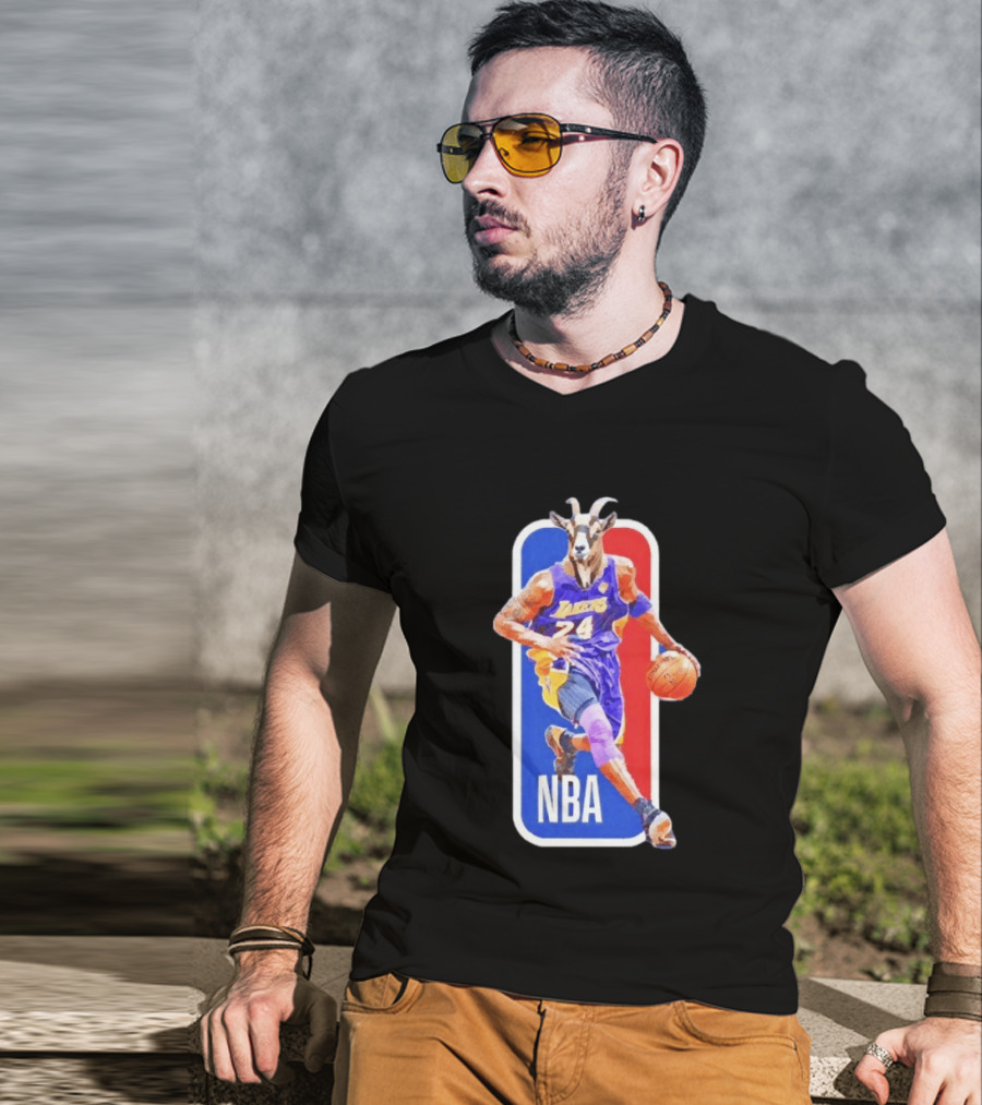 Kobe Bryant Los Angeles Lakers 24 NBA Goat Basketball T-Shirt