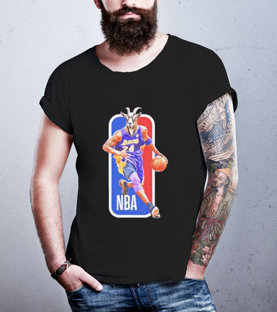 Kobe Bryant Los Angeles Lakers 24 NBA Goat Basketball T-Shirt