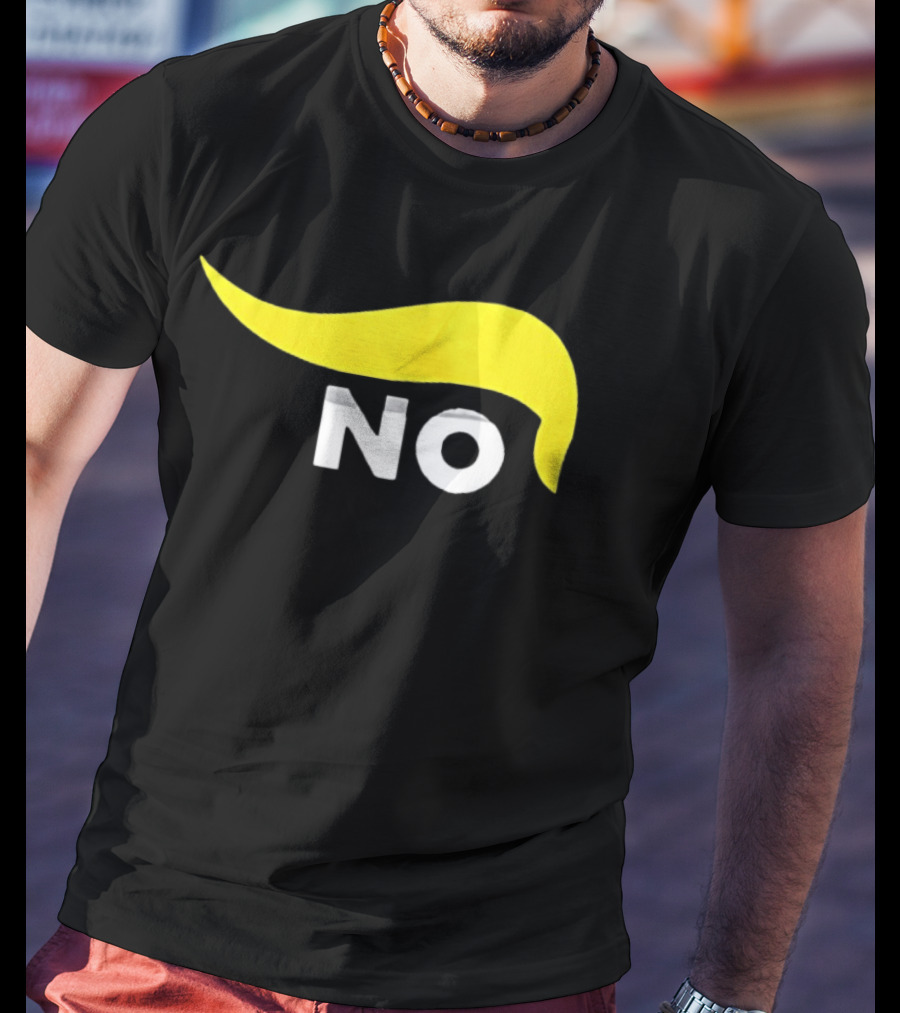 No One Wants To Fight For Israel With Iconic Yellow Hair Accentuating NO T-Shirt