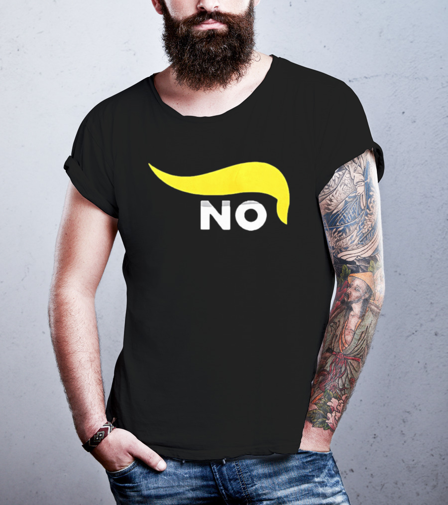 No One Wants To Fight For Israel With Iconic Yellow Hair Accentuating NO T-Shirt