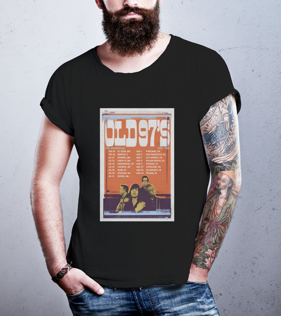 Old 97's 2026 Tour With Summer Concert Dates And Band Members T-Shirt