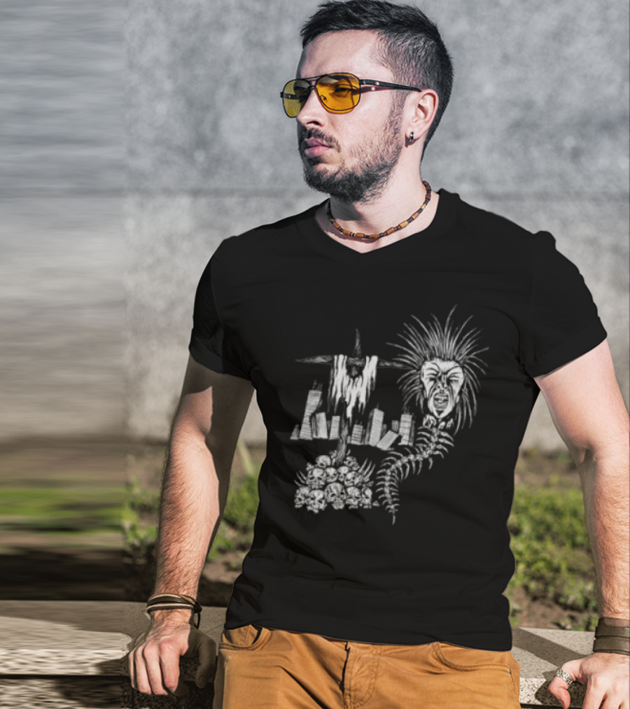 Portrayal Of Guilt Human Terror Cityscape And Nature T-Shirt