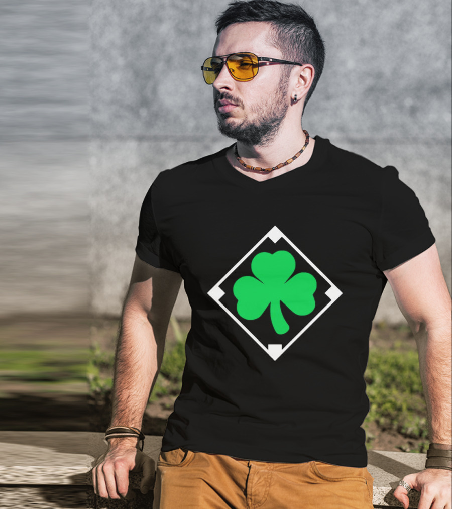 Shamrock Diamond Irish Licensed Clover T-Shirt