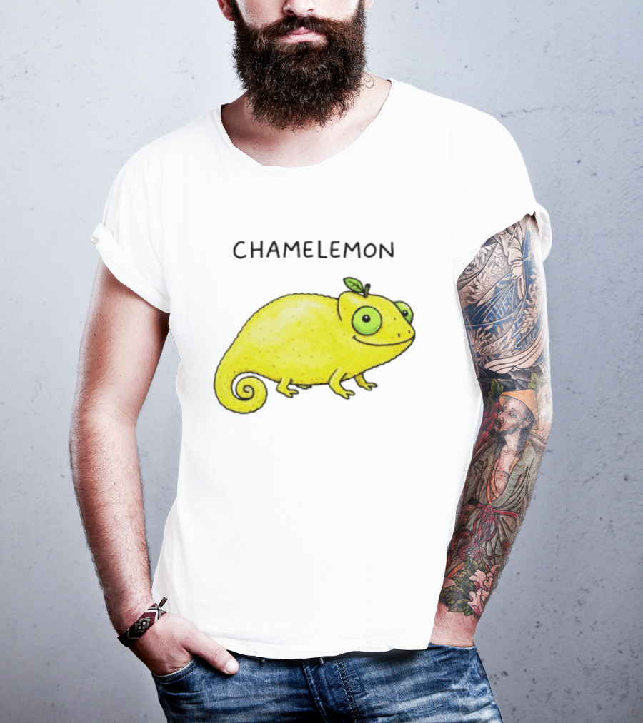 Chamelemon Lemon Chameleon Fruit Pun Humor T-Shirt
