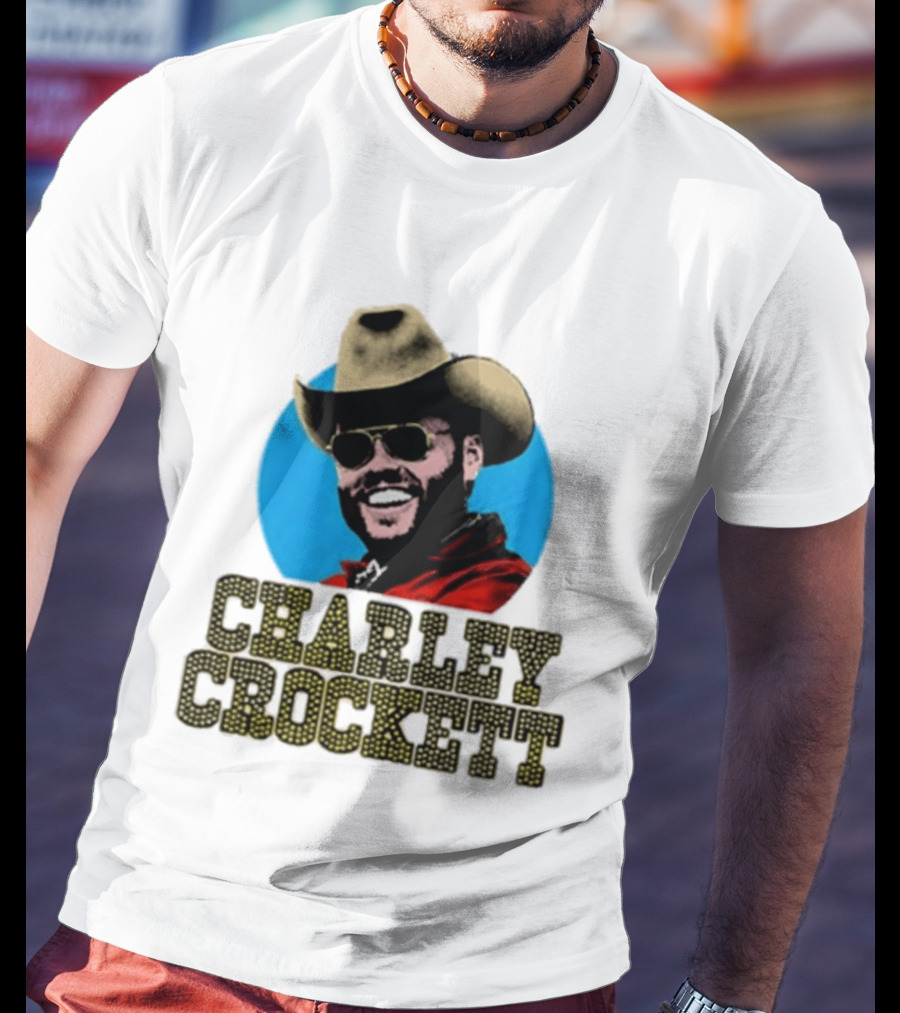 Charley Crockett Cowboy Hat Sunglasses Western T-Shirt