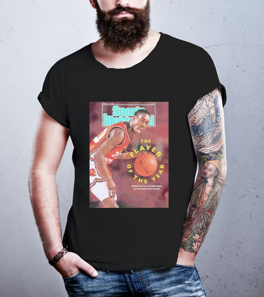 Sports Illustrated March 5 1990 The Player Of The Year Oregon State's Gary Payton T-Shirt