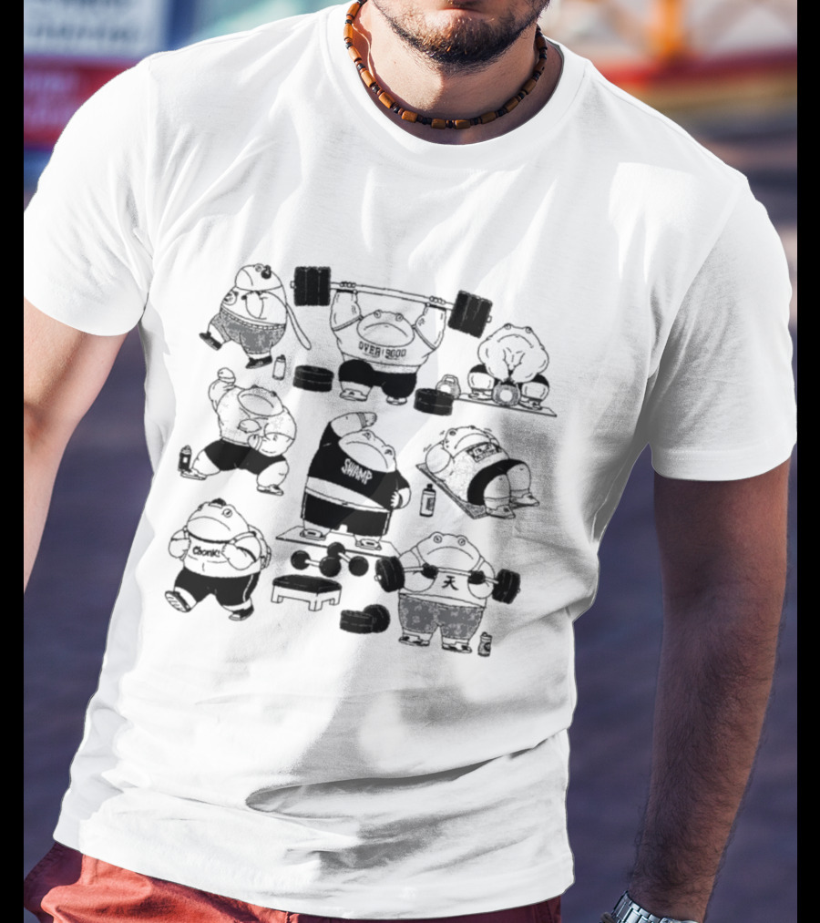 Frog Gym Workout Pigboom Fitness Routine T-Shirt
