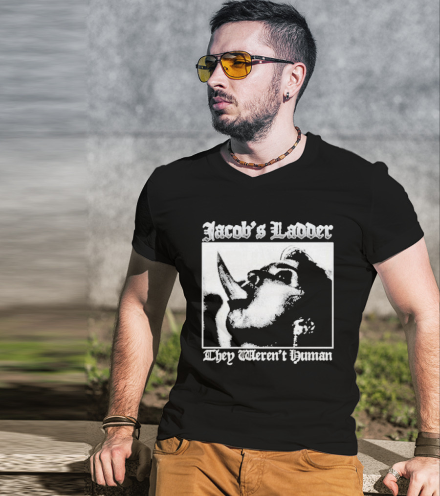 Jacob's Ladder 1990 Cult They Weren't Human Face Montage T-Shirt