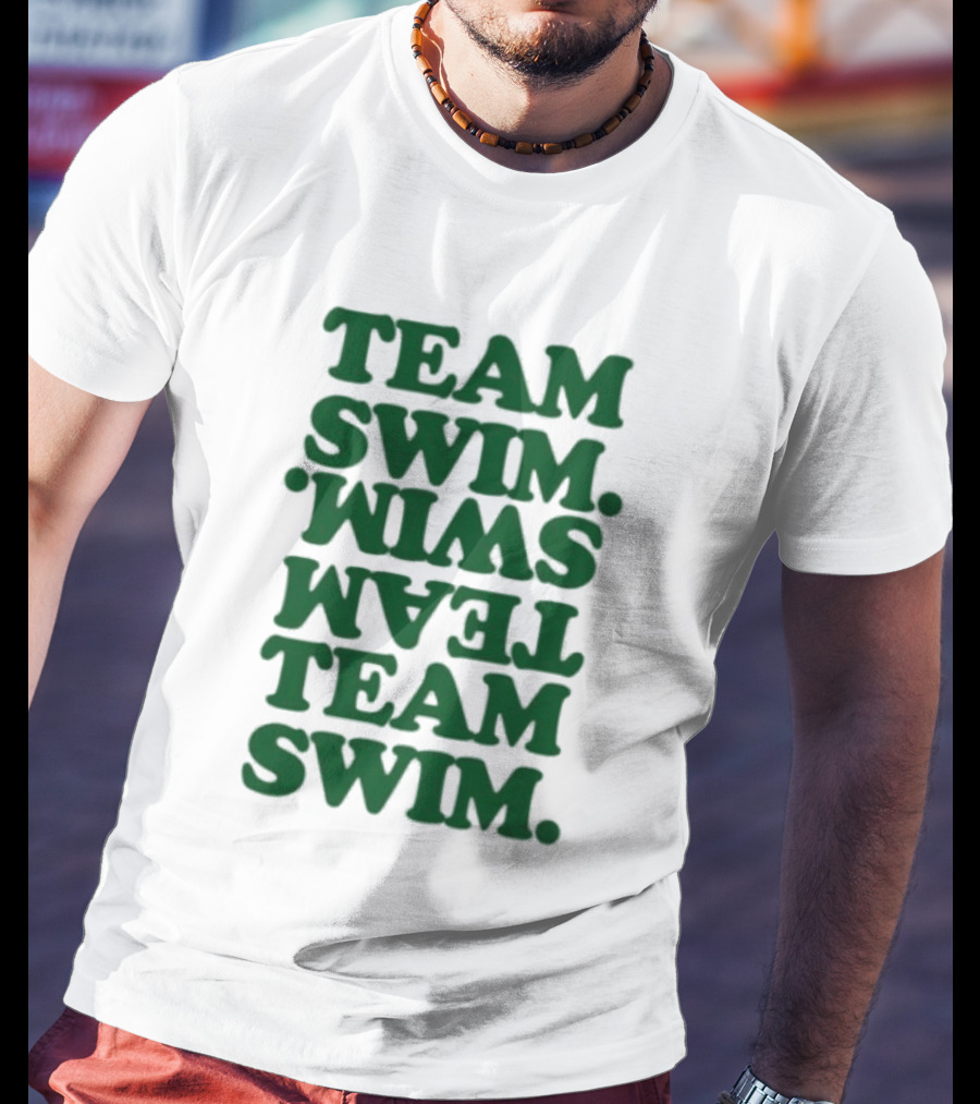 Johnnyswim Team Swim Team Swim Text Stacked T-Shirt