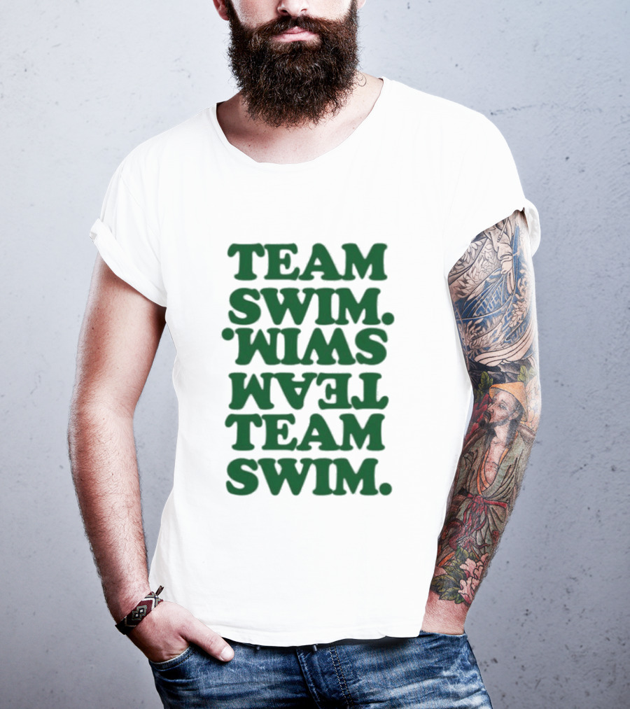 Johnnyswim Team Swim Team Swim Text Stacked T-Shirt
