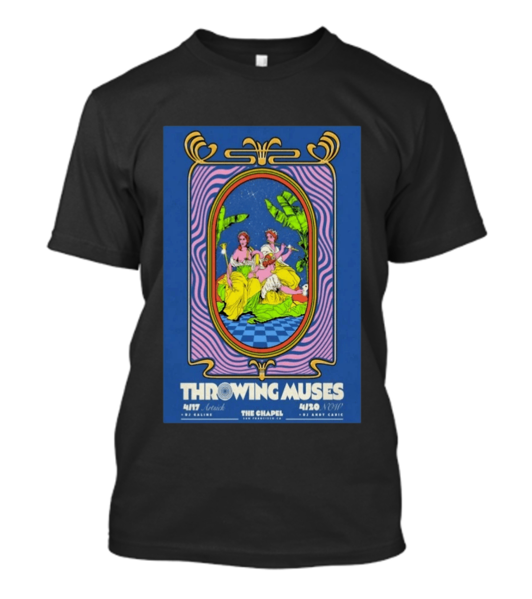 Throwing Muses The Chapel San Francisco 4/17 4/20 2026 Andy Cabic T-Shirt