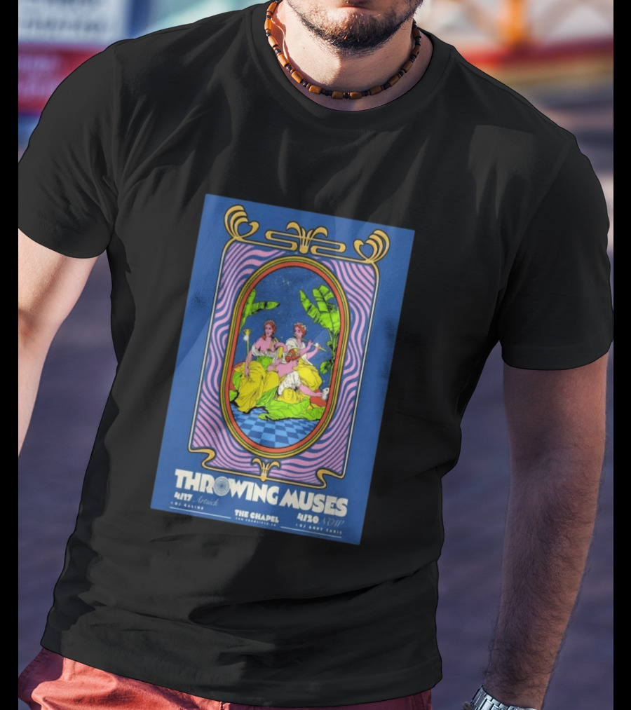 Throwing Muses The Chapel San Francisco 4/17 4/20 2026 Andy Cabic T-Shirt