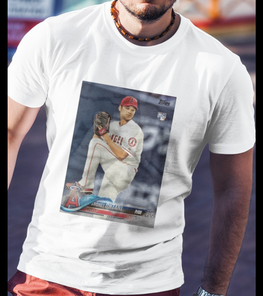 Topps Los Angeles Angels Shohei Ohtani RC Rookie Card T-Shirt