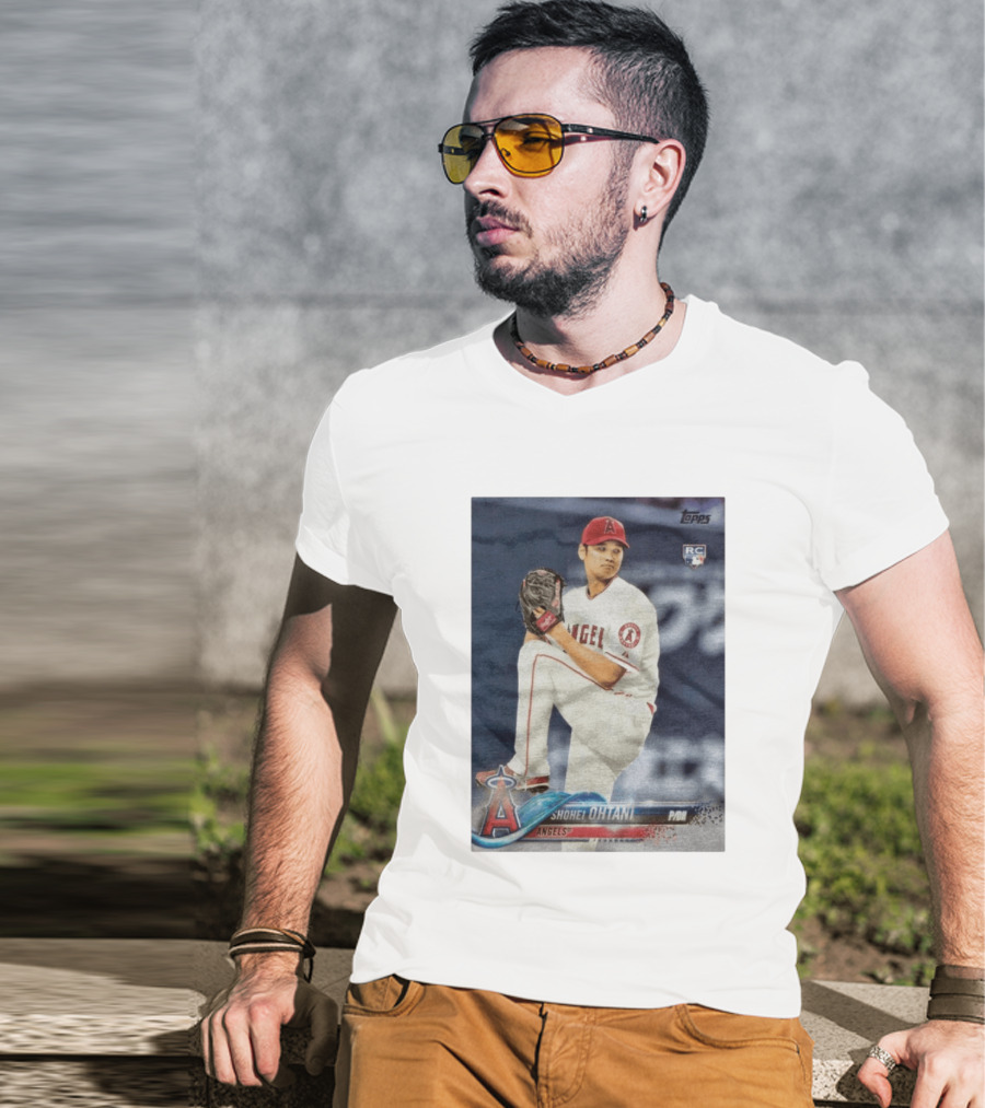 Topps Los Angeles Angels Shohei Ohtani RC Rookie Card T-Shirt