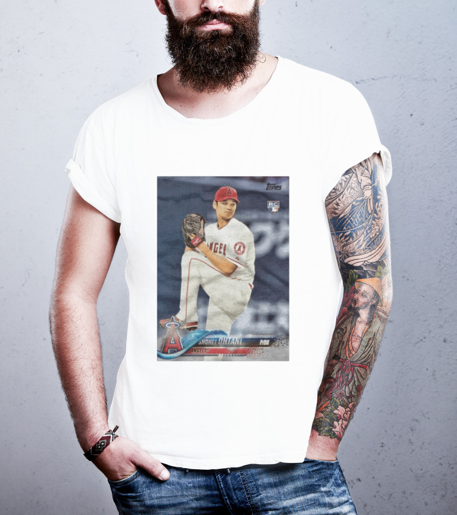 Topps Los Angeles Angels Shohei Ohtani RC Rookie Card T-Shirt