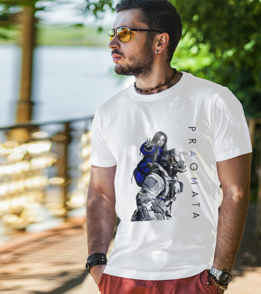 PRAGMATA Character Holding Space Explorer Scene T-Shirt
