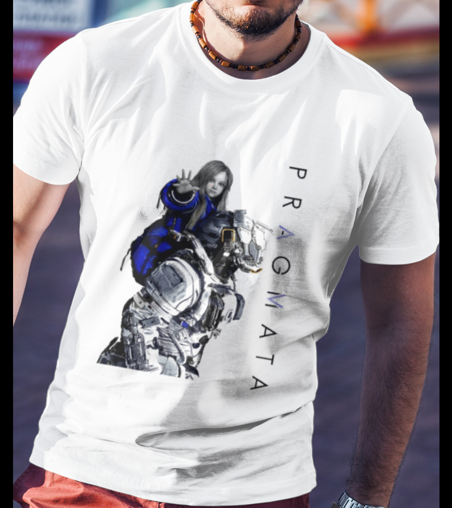 PRAGMATA Character Holding Space Explorer Scene T-Shirt